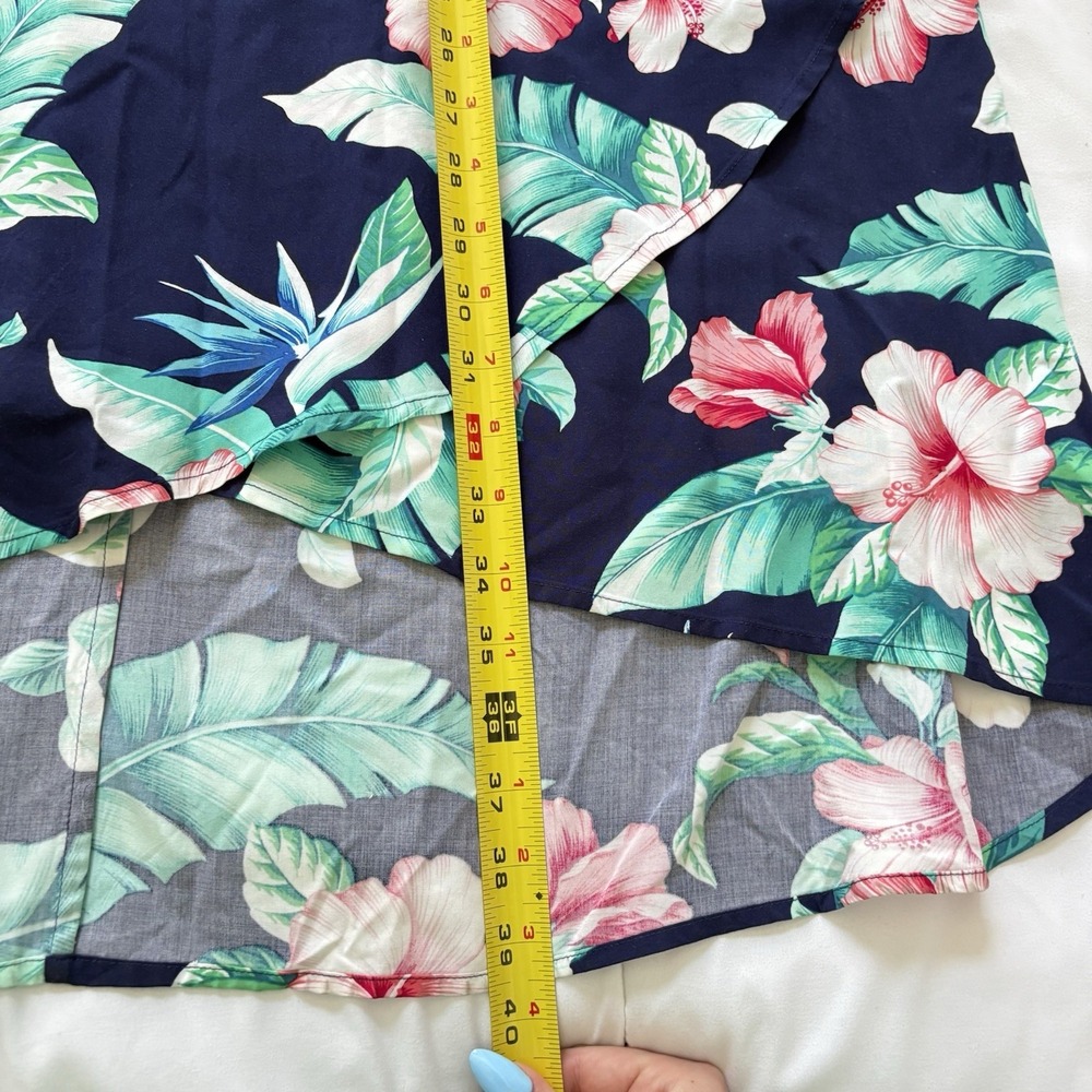 Tommy Bahama Maxi Skirt Womens 10 Blue Floral Tropical Feminine Dainty Hippie - Picture 3 of 7